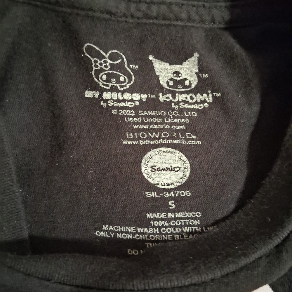 Sanrio My Melody Kuromi Black T-Shirt